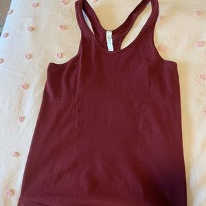 Maroon lululemon tank top